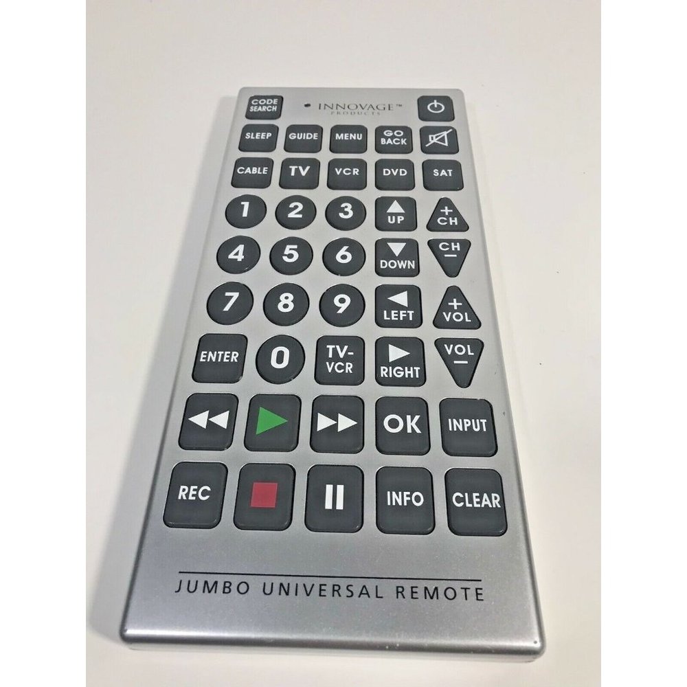 Innovage Products JUMBO Universal Remote Control GIANT Buttons Accessibility